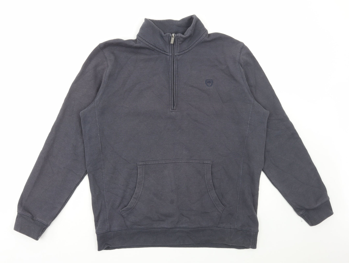 Matalan Mens Grey Cotton Pullover Sweatshirt Size L
