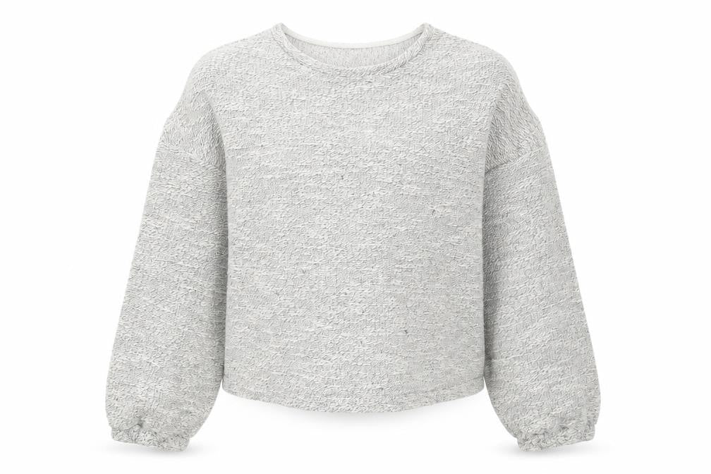 New Look Girls Grey Round Neck Polyester Pullover Jumper Size 12-13 Years Pullover - Cold Shoulder