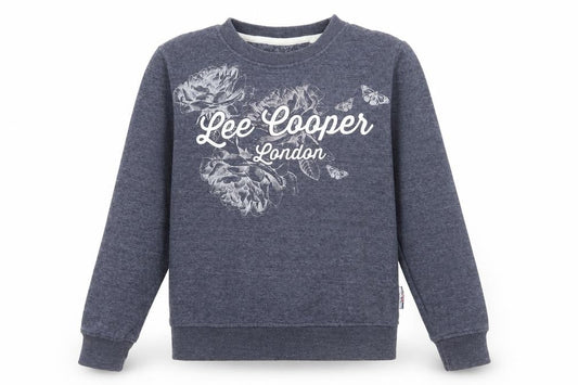 Lee Cooper Womens Blue Cotton Pullover Sweatshirt Size S Pullover