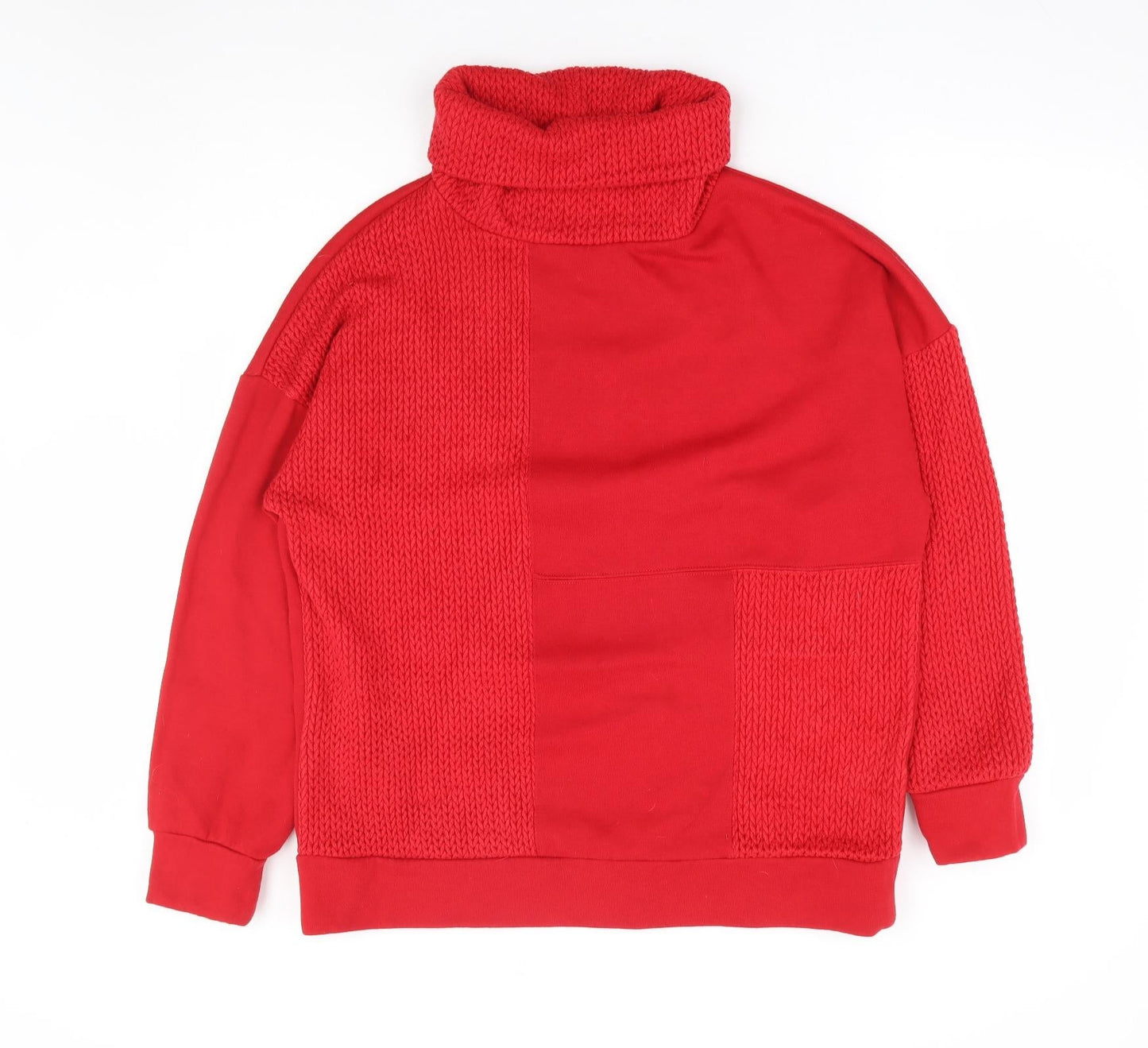 NEXT Womens Red Viscose Pullover Sweatshirt Size L Pullover