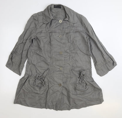 Marks & Spencer Womens Grey Jacket Size 10 Button