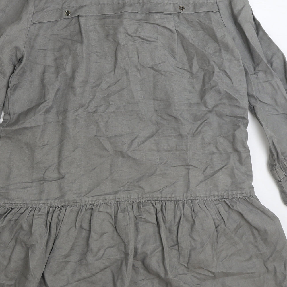 Marks & Spencer Womens Grey Jacket Size 10 Button