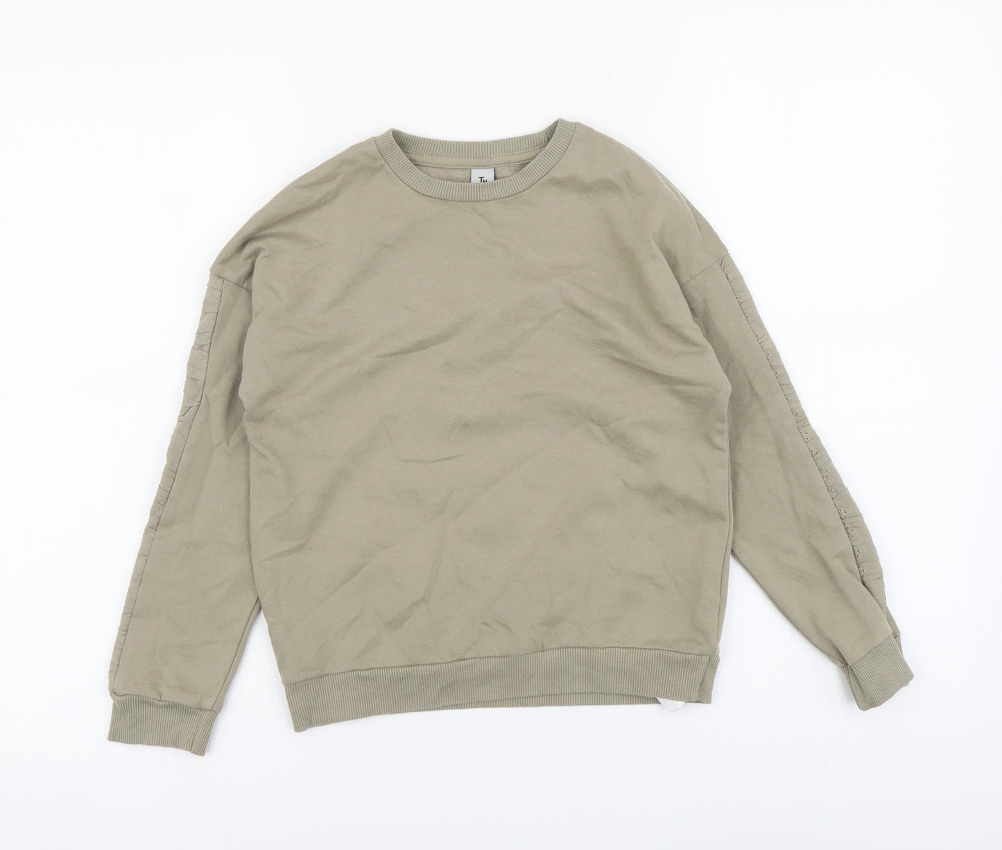 TU Girls Grey Cotton Pullover Sweatshirt Size 9 Years Pullover