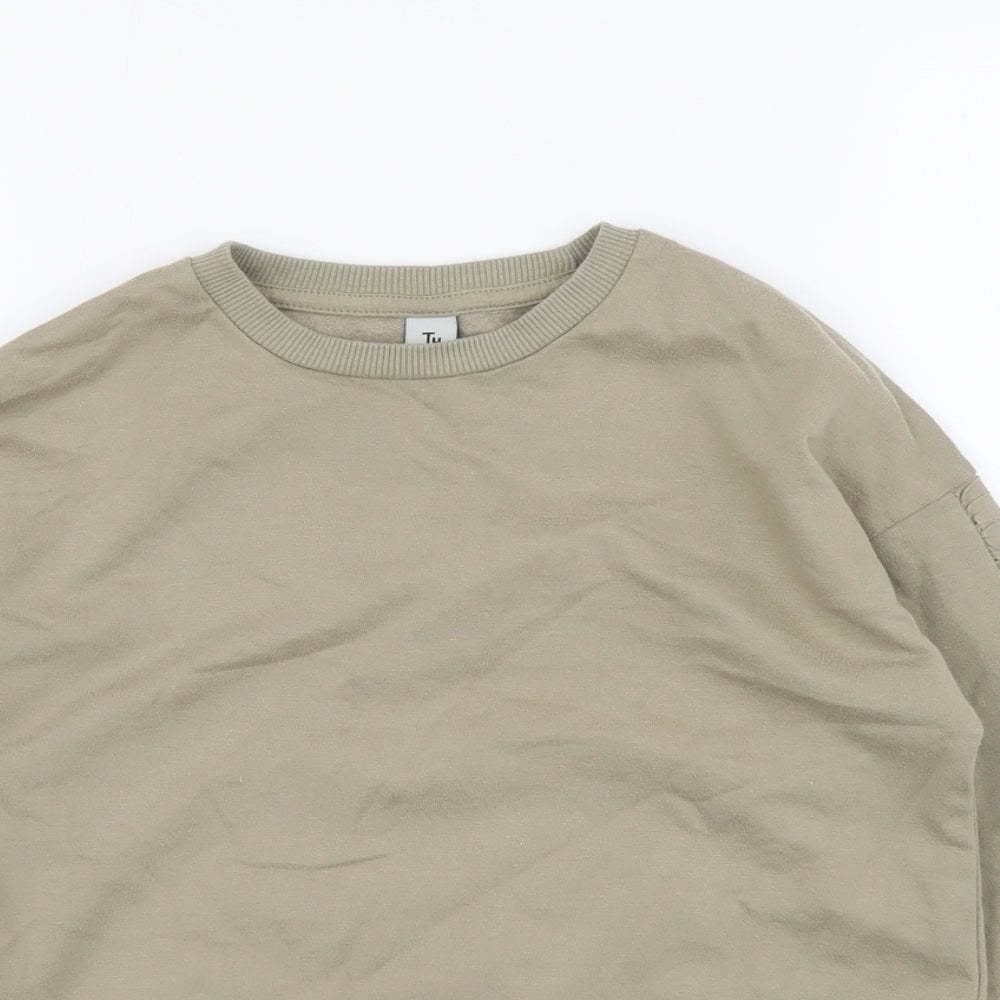 TU Girls Grey Cotton Pullover Sweatshirt Size 9 Years Pullover