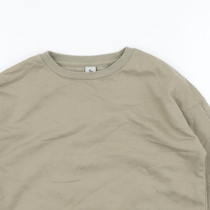 Tu Girls Grey Cotton Pullover Sweatshirt Size 9 Years Pullover