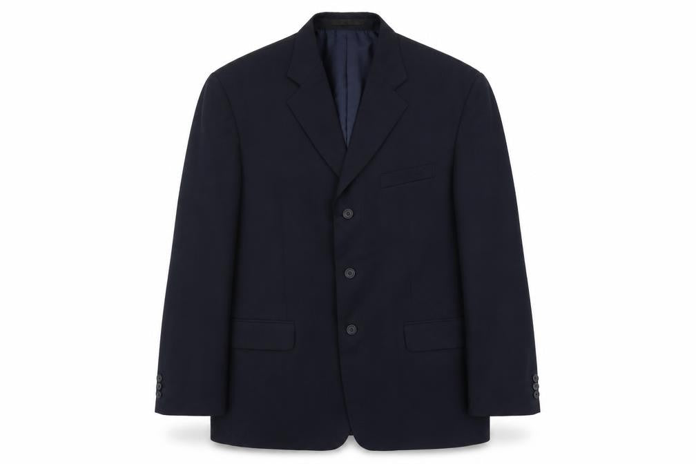 Savatini Mens Blue Polyester Jacket Suit Jacket Size L