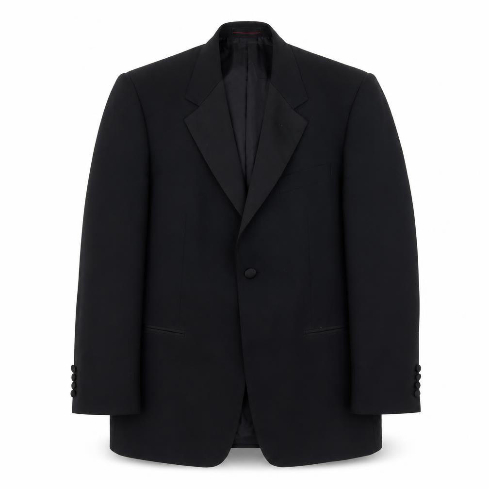 1860 Menswear Mens Black Polyester Jacket Suit Jacket Size M