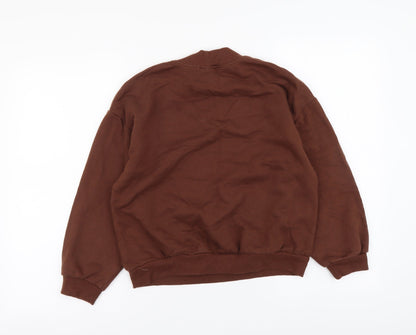 Next Girls Brown Cotton Pullover Sweatshirt Size 11 Years Pullover