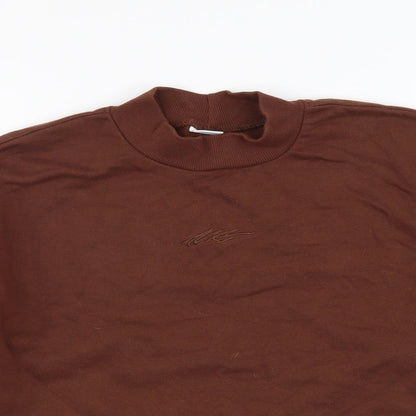 Next Girls Brown Cotton Pullover Sweatshirt Size 11 Years Pullover