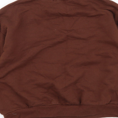 Next Girls Brown Cotton Pullover Sweatshirt Size 11 Years Pullover