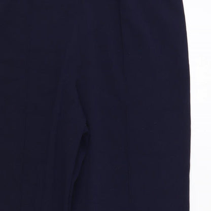 Autonomy Womens Blue Polyester Trousers Size 14 L26 in Regular