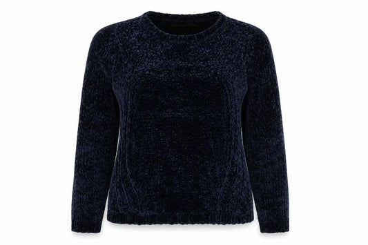 Only Womens Blue Round Neck Polyester Pullover Jumper Size S