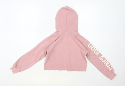 Preloved George Girls Pink Cotton Pullover Hoodie Size 9-10 Years Pullover - Pudsey - Back