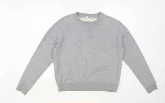 Very Womens Grey Cotton Pullover Sweatshirt Size 10 Pullover