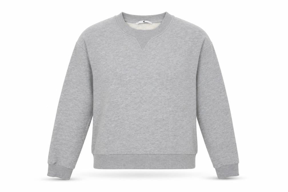 Very Womens Grey Cotton Pullover Sweatshirt Size 10 Pullover