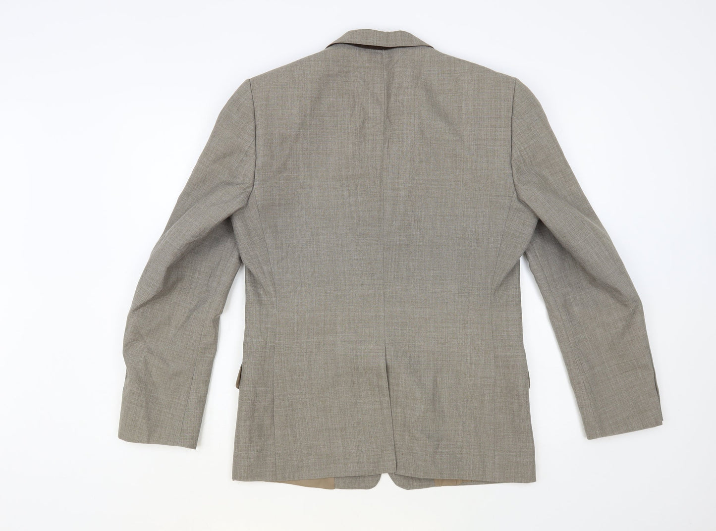 Trevira Mens Grey Wool Jacket Blazer Size 38