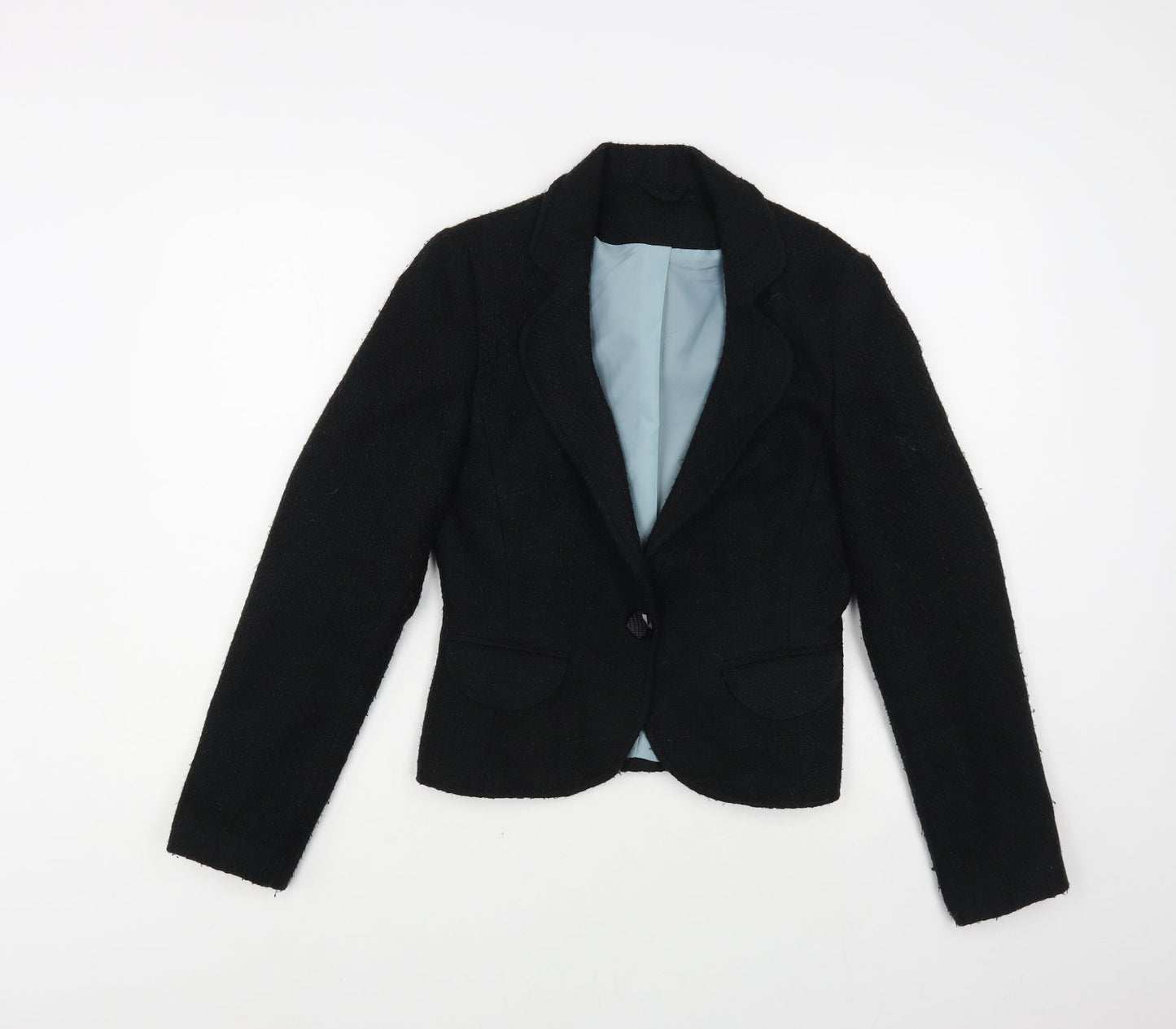 Dorothy Perkins Womens Black Jacket Blazer Size 8 Button