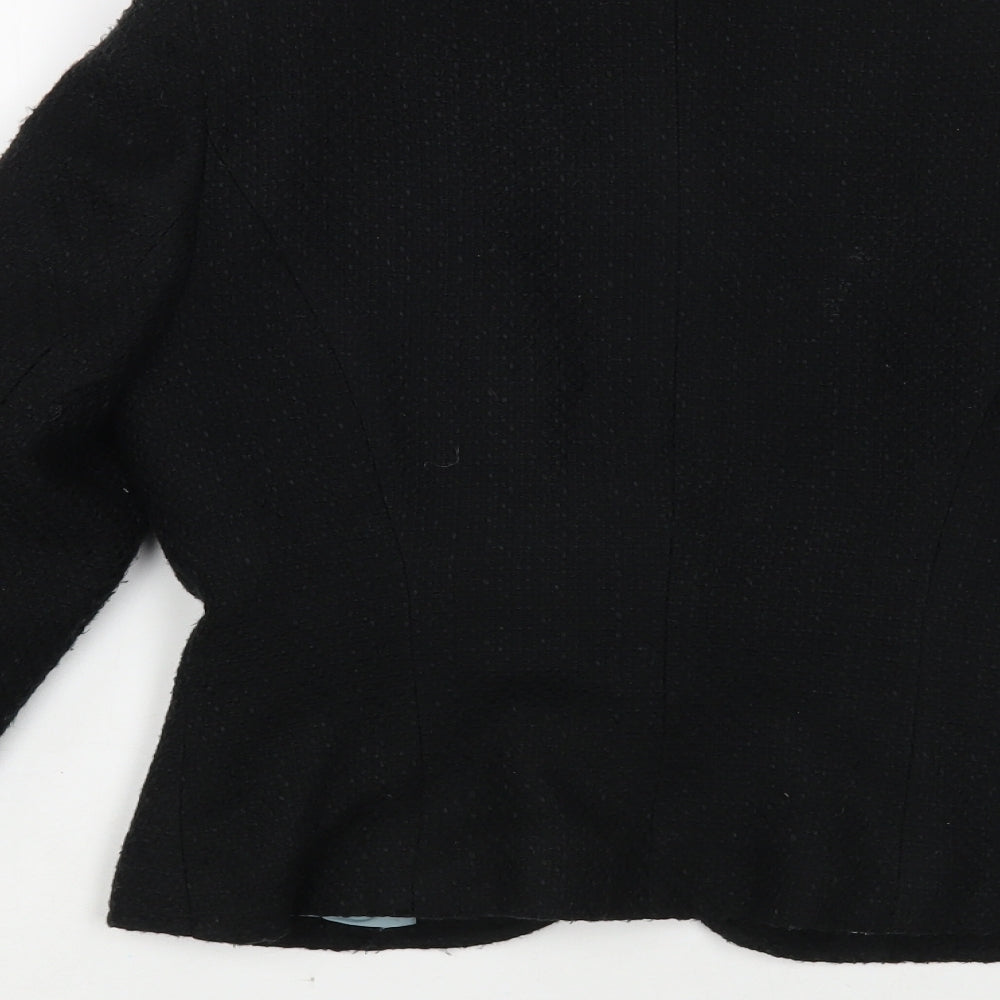 Dorothy Perkins Womens Black Jacket Blazer Size 8 Button