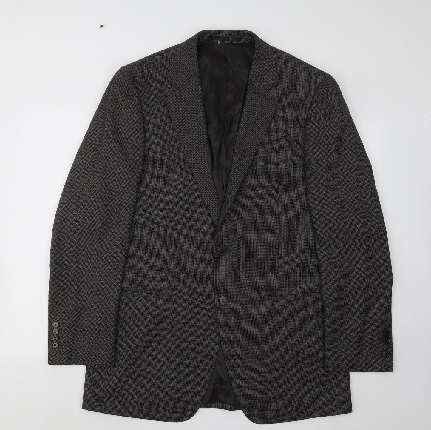 Marks and Spencer Mens Brown Polyester Jacket Suit Jacket Size 40