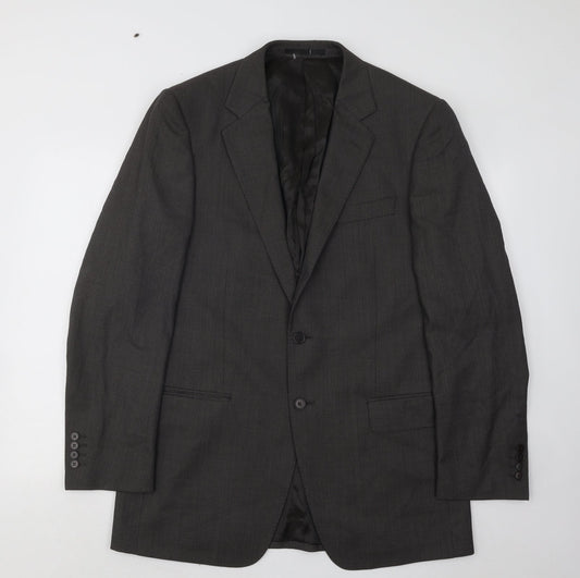 Marks and Spencer Mens Brown Polyester Jacket Suit Jacket Size 40