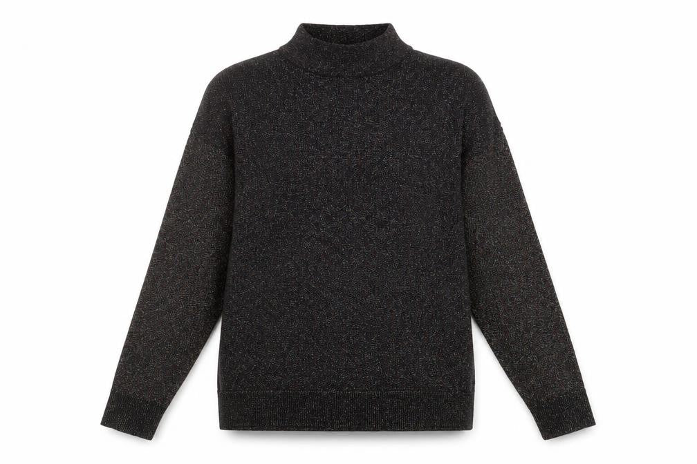 Warehouse Womens Multicoloured Mock Neck Viscose Pullover Jumper Size 8