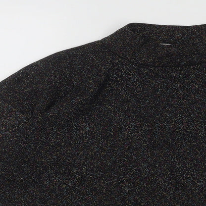 Warehouse Womens Multicoloured Mock Neck Viscose Pullover Jumper Size 8