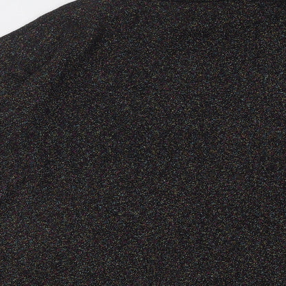Warehouse Womens Multicoloured Mock Neck Viscose Pullover Jumper Size 8