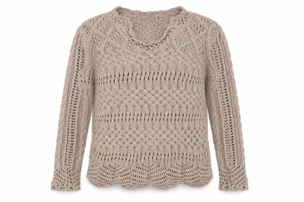 Amaryllis Womens Brown Scoop Neck Polyester Pullover Jumper Size S