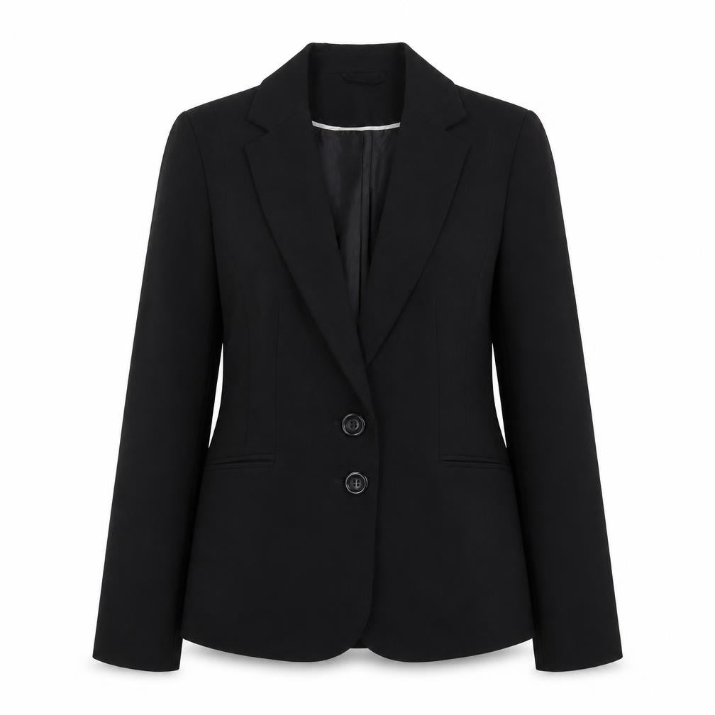 F&F Womens Black Polyester Jacket Blazer Size 12