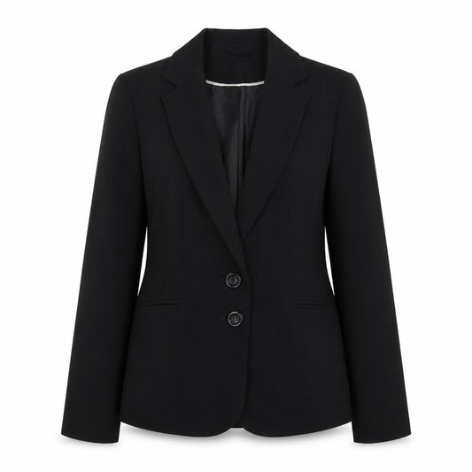 F&F Womens Black Polyester Jacket Blazer Size 12