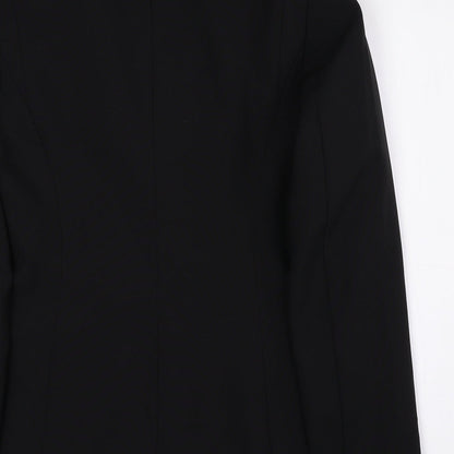 F&F Womens Black Polyester Jacket Blazer Size 12