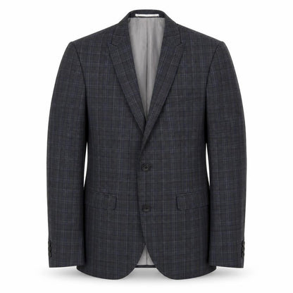 Next Mens Grey Check Polyester Jacket Suit Jacket Size 36