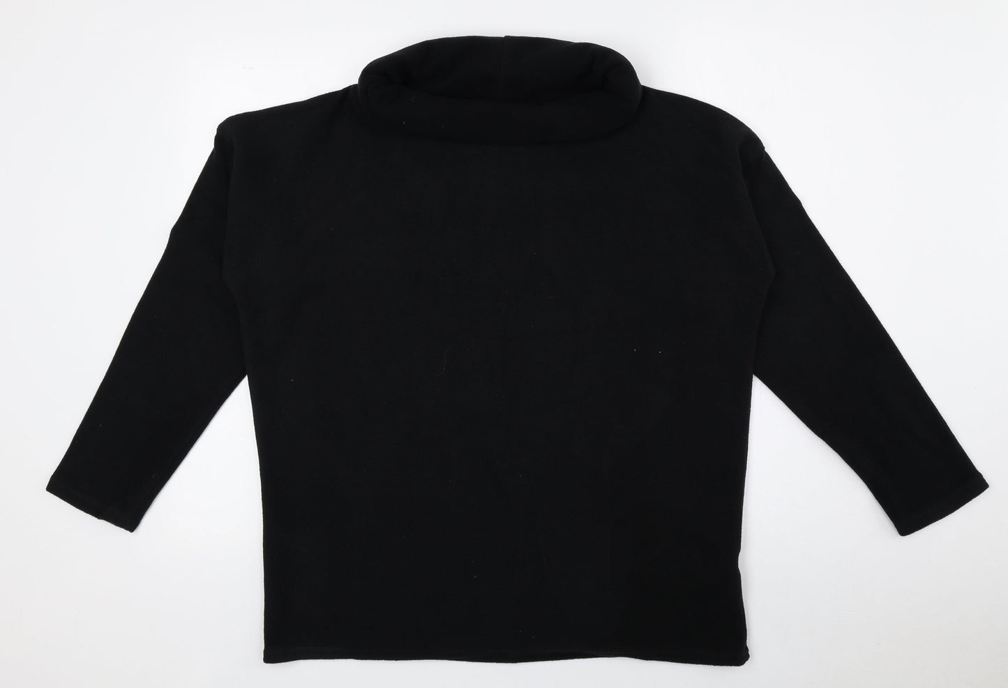 NEXT Womens Black Roll Neck Polyester Pullover Jumper Size M