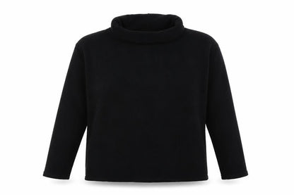 Next Womens Black Roll Neck Polyester Pullover Jumper Size M