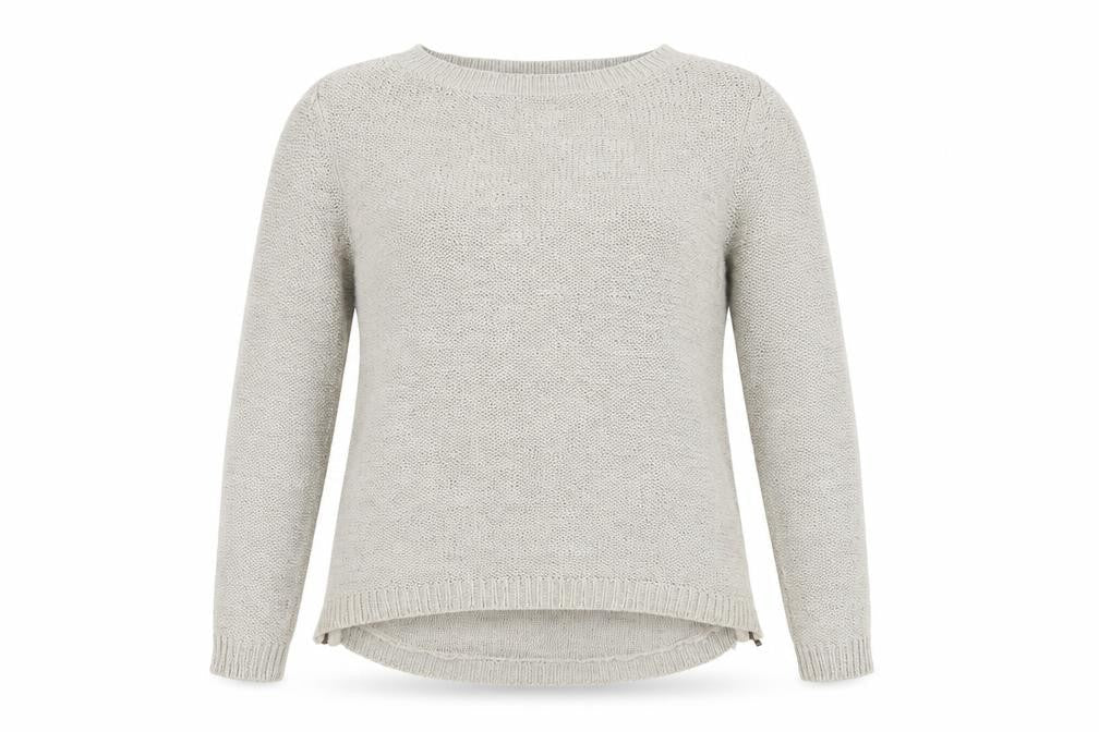 Street One Womens Beige Round Neck Nylon Pullover Jumper Size 12