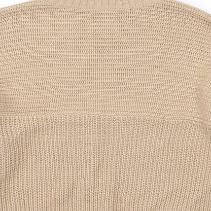 Pep&Co Womens Brown High Neck Acrylic Pullover Jumper Size L
