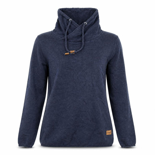 Springfield Womens Blue High Neck Cotton Pullover Jumper Size M