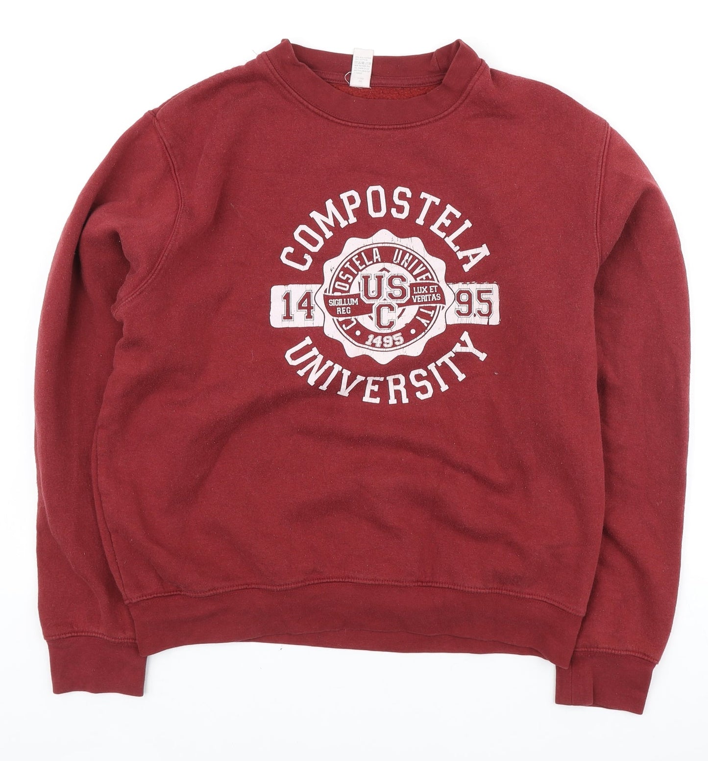 Roly Womens Red Polyester Pullover Sweatshirt Size M - Compostela University