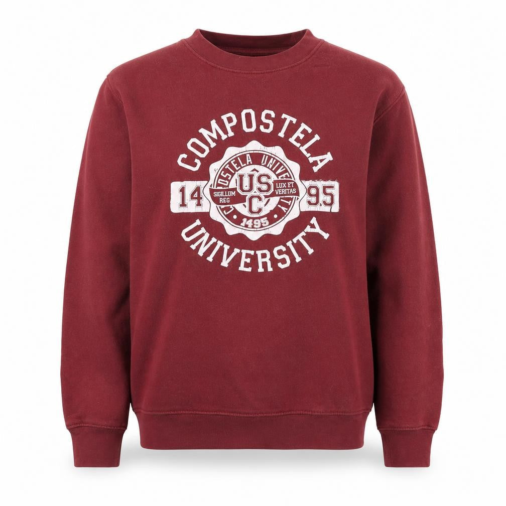 Roly Womens Red Polyester Pullover Sweatshirt Size M - Compostela University