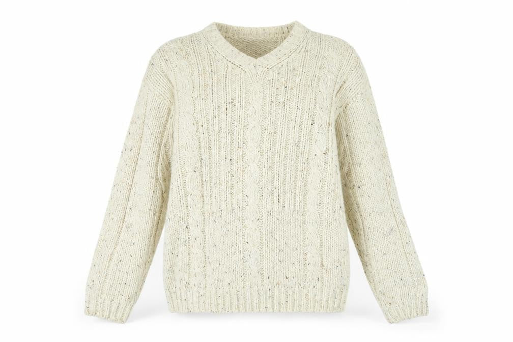 LERROS Womens Beige V-Neck Cotton Pullover Jumper Size XL