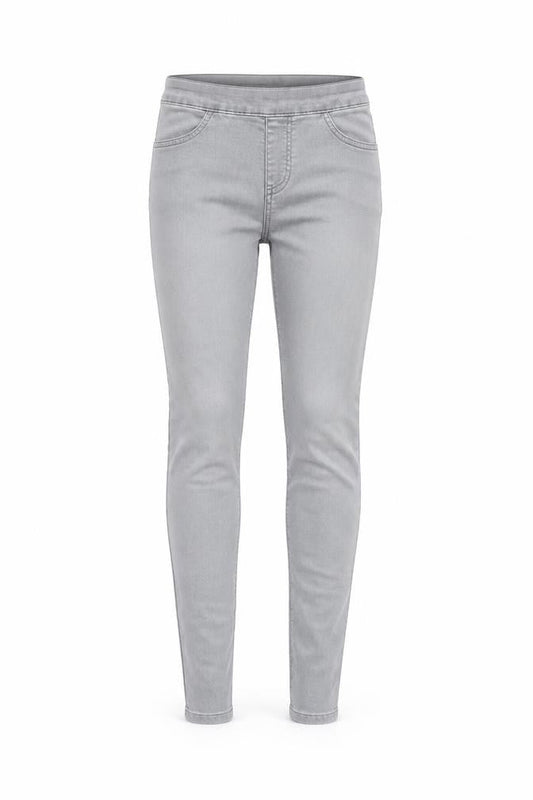 Topshop Womens Grey Cotton Skinny Jeans Size 26 in L30 in Regular Zip