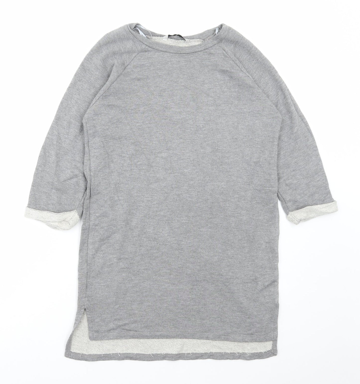 TU Womens Grey Viscose Pullover Sweatshirt Size 8 Pullover