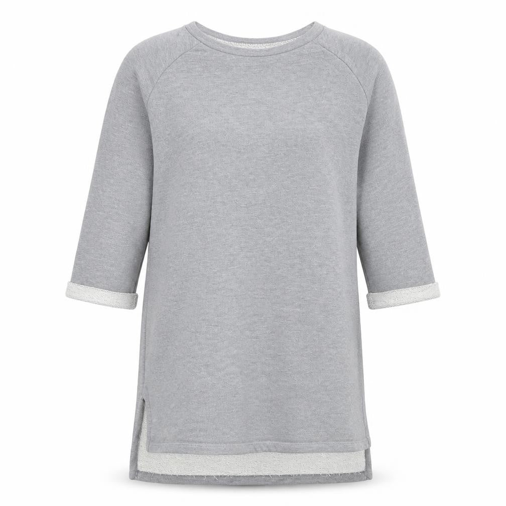 TU Womens Grey Viscose Pullover Sweatshirt Size 8 Pullover