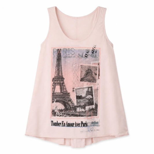 BHS Womens Pink Polyester Basic Tank Size 12 Scoop Neck - Paris