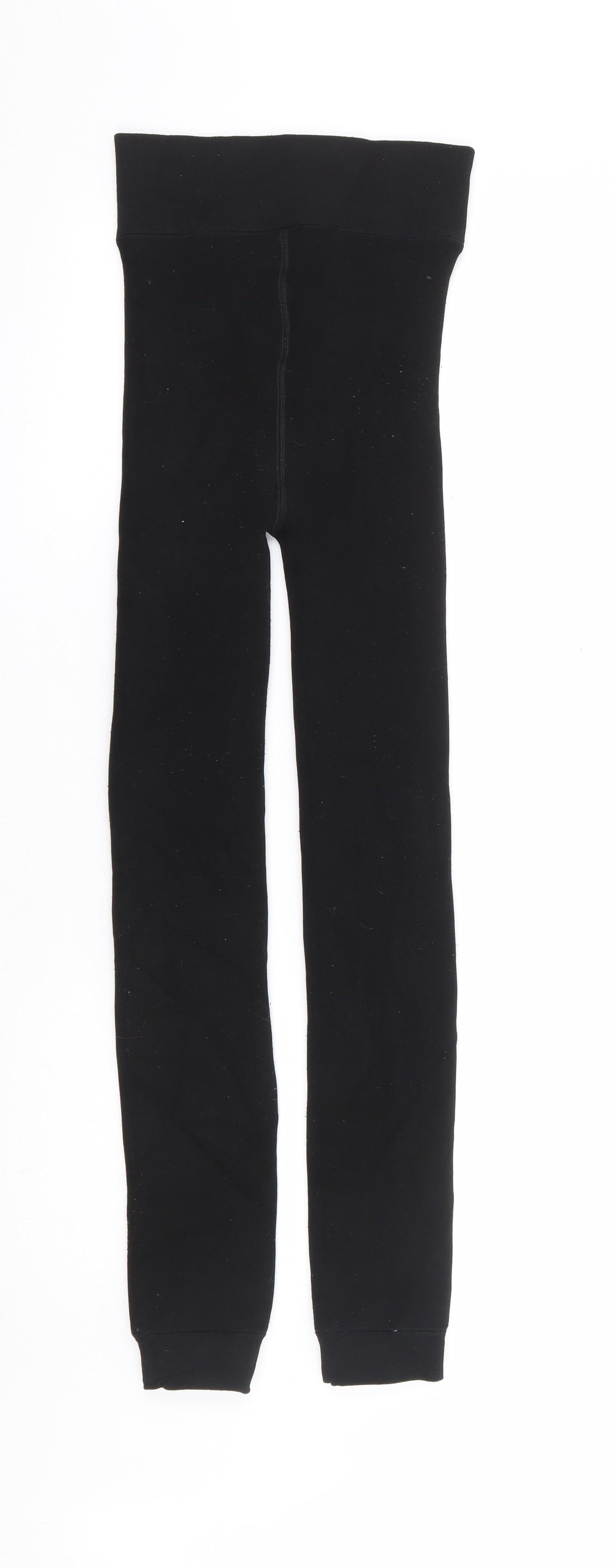 Preworn Womens Black Polyester Jogger Leggings Size S L27 in - Fur Lined Legging