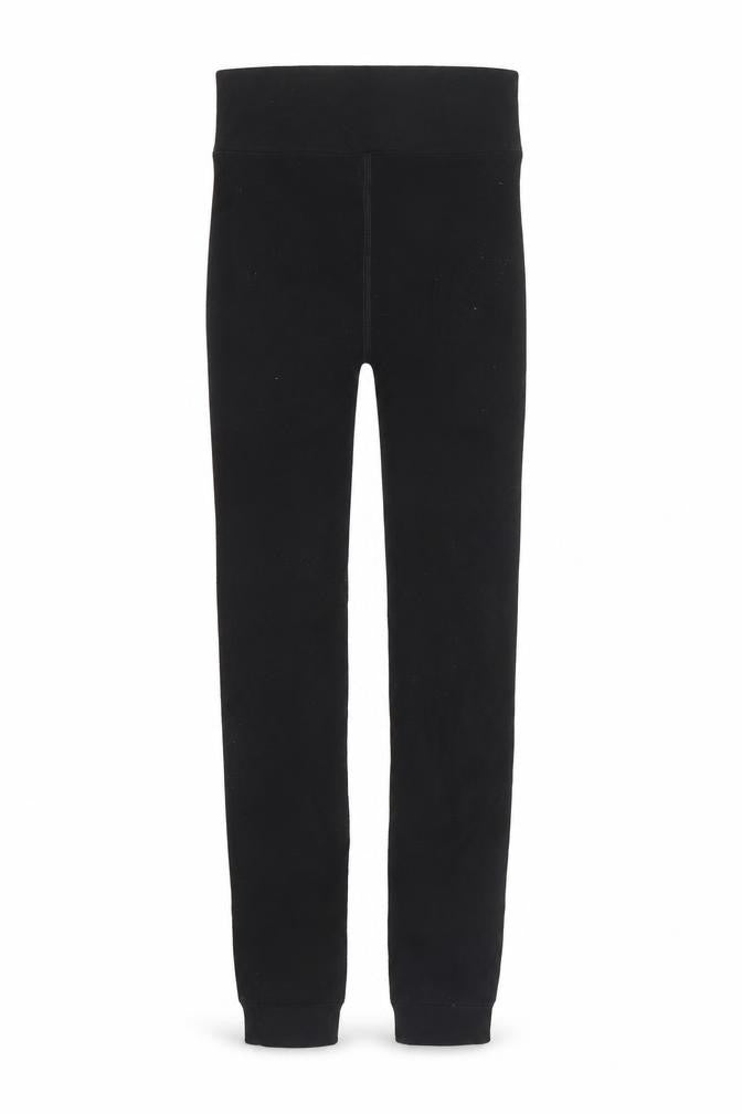 Preworn Womens Black Polyester Jogger Leggings Size S L27 in - Fur Lined Legging