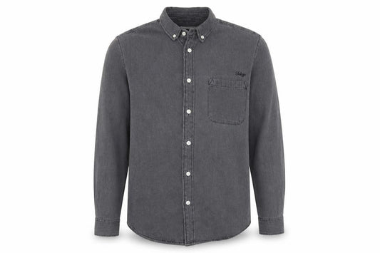 Cedarwood State Mens Grey Cotton Button-Up Size M Collared Button - Japan