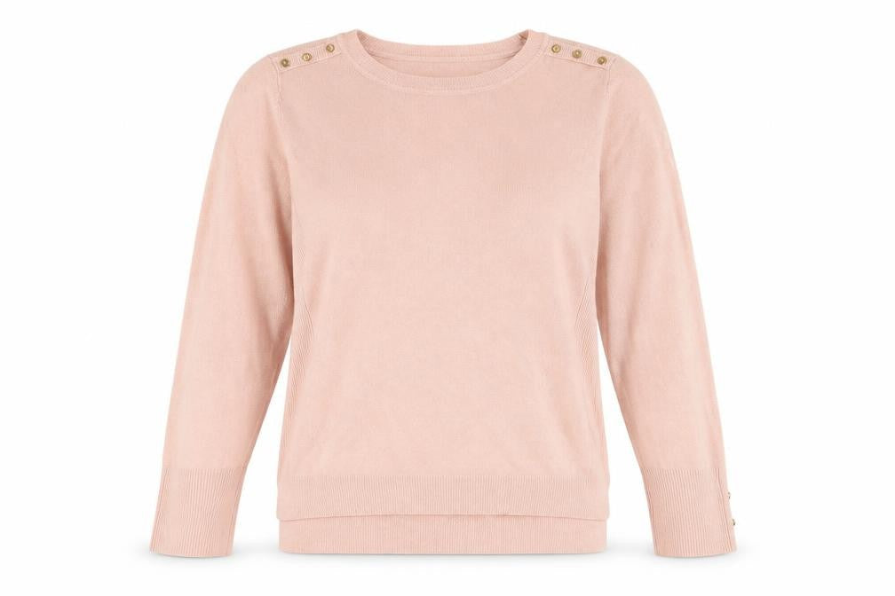Primark Womens Pink Round Neck Acrylic Pullover Jumper Size 12