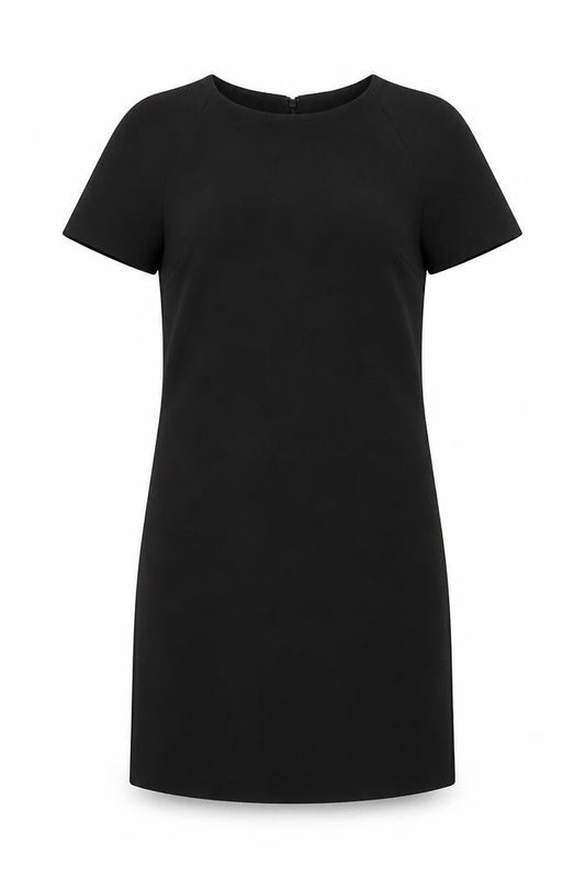 Atmosphere Womens Black Polyester Shift Size 8 Round Neck Zip