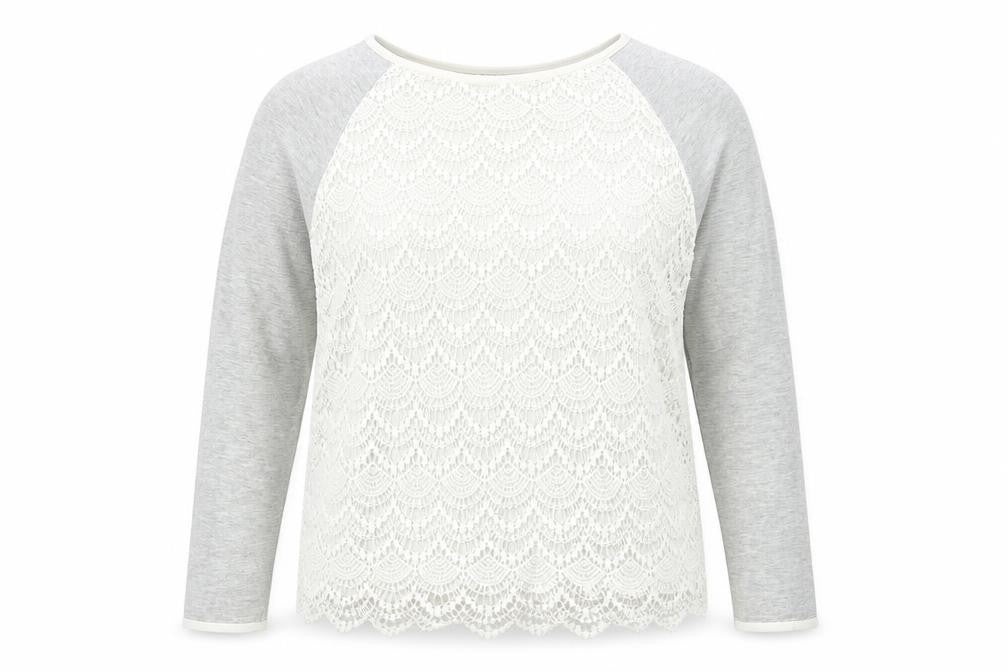 So Fabulous Womens Grey Round Neck Cotton Pullover Jumper Size 18